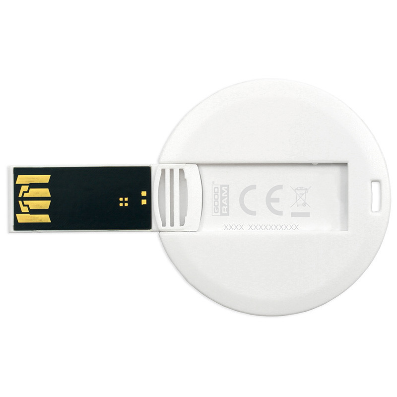 GOODRAM UCR Flash Drive round pendrive card with print