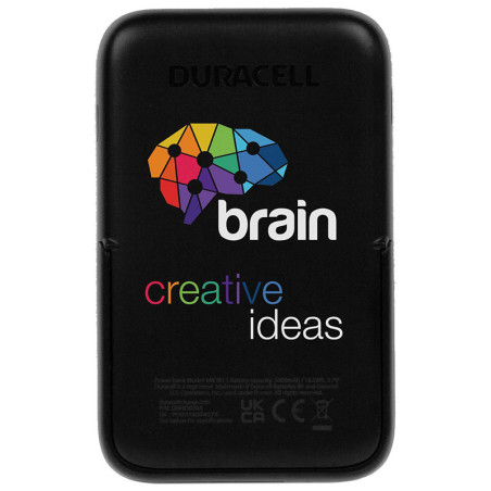 Power Bank DURACELL MICRO 5 5000mAh Qi 7.5W z nadrukiem reklamowym