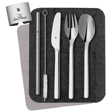 Sztućce WMF MY2GO CUTLERY SET zestaw podróżny z grawerem logo