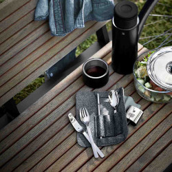 Sztućce WMF MY2GO CUTLERY SET zestaw podróżny z grawerem logo