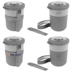 AMUSE LIFE MORNING & NOON BOWL 0.45L + 0.15L Lunch Box with Your logo
