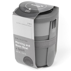 AMUSE LIFE MORNING & NOON BOWL 0.45L + 0.15L Lunch Box with Your logo