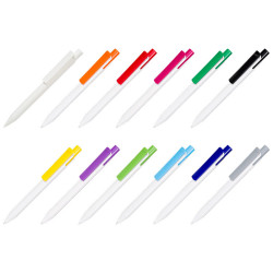 LECCE PEN ZEN RECYCLED WHITE eco plastic promotional Ballpen