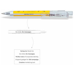 Długopis reklamowy LECCE PEN ZEN SWING z rotującą tubką z nadrukiem