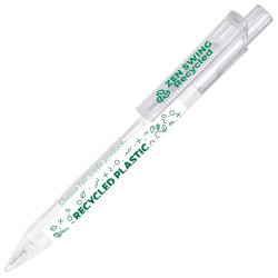 Długopis eko LECCE PEN ZEN SWING RECYCLED z tubką rotującą z logo