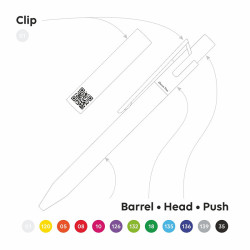 LECCE PEN ZEN QR advertising Ballpen with logo print