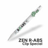 LECCE PEN ZEN R-ABS CLIP SPECIAL eco Ballpen with a logo-shaped clip