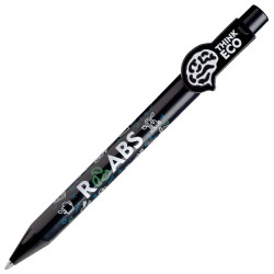 LECCE PEN ZEN R-ABS CLIP SPECIAL eco Ballpen with a logo-shaped clip