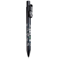 LECCE PEN ZEN R-ABS CLIP SPECIAL eco Ballpen with a logo-shaped clip