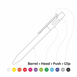 LECCE PEN ZEN MIX&MATCH Ballpen multi-color assembly upon request