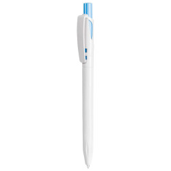 LECCE PEN TWIN RECYCLED WHITE eco Ballpen with Your company logo