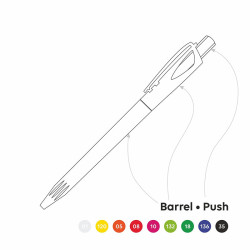 LECCE PEN TWIN MIX&MATCH plastic Ballpen custom assembly