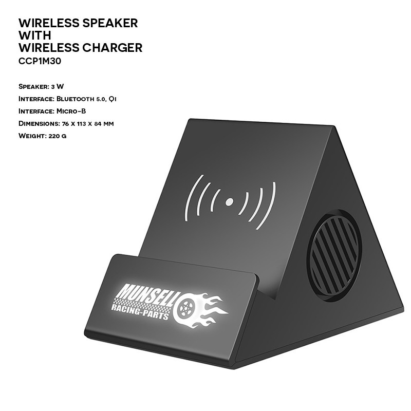 Plastic ER CLASSIC CC1M30L QI Wireless Speaker with Wireless Charger