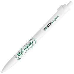LECCE PEN FORTE RECYCLED eco Ballpen advertising with logo print