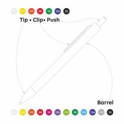LECCE PEN FORTE MIX&MATCH Ballpen multi-color assembly on request