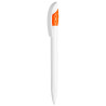 LECCE PEN GOLFF WHITE plastic Ballpen with logo print