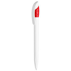 LECCE PEN GOLFF WHITE plastic Ballpen with logo print