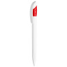 LECCE PEN GOLFF WHITE plastic Ballpen with logo print