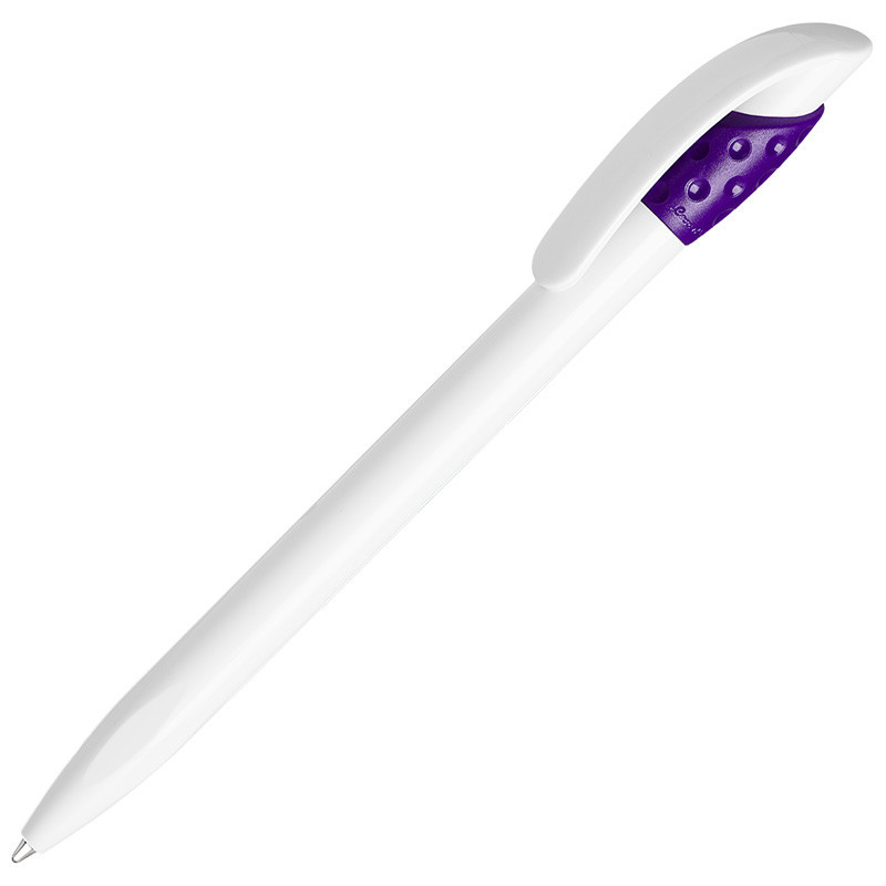 LECCE PEN GOLFF WHITE plastic Ballpen with logo print