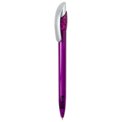 LECCE PEN GOLFF LX SAT Ballpen transparent plastic with print