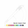 LECCE PEN GOLFF MIX&MATCH Ballpen multicolor assembly on request
