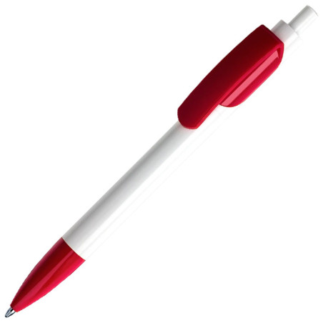 LECCE PEN TRIS WHITE plastic Ballpen with Your company logo