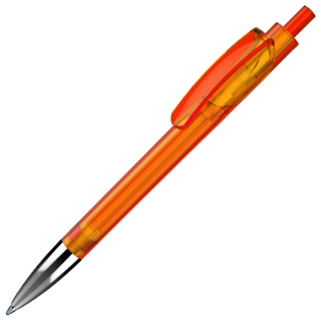LECCE PEN TRIS CHROME LX Ballpen transparent with logo print