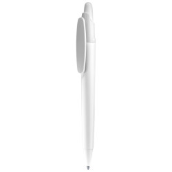 Długopis LECCE PEN OTTO WHITE plastikowy z nadrukiem reklamowym logo
