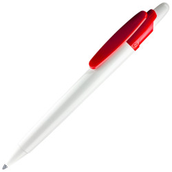 Długopis LECCE PEN OTTO WHITE plastikowy z nadrukiem reklamowym logo