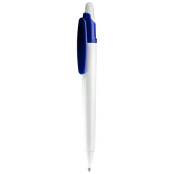 Długopis LECCE PEN OTTO WHITE plastikowy z nadrukiem reklamowym logo