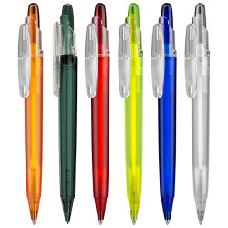 LECCE PEN OTTO FROST Ballpen transparent with logo print