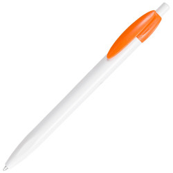 LECCE PEN X-ONE WHITE plastic Ballpen with Your company logo