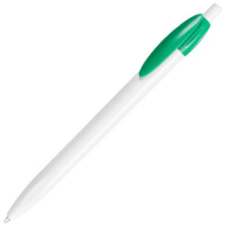 LECCE PEN X-ONE WHITE plastic Ballpen with Your company logo