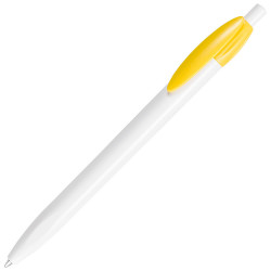 LECCE PEN X-ONE WHITE plastic Ballpen with Your company logo
