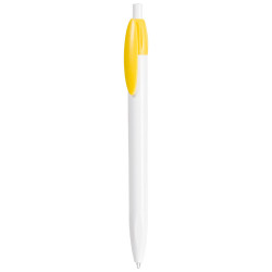 LECCE PEN X-ONE WHITE plastic Ballpen with Your company logo
