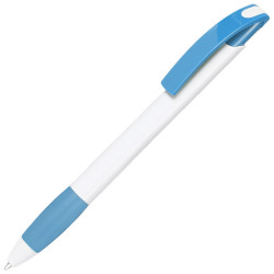 LECCE PEN NOVE WHITE plastic Ballpen with Your company's print