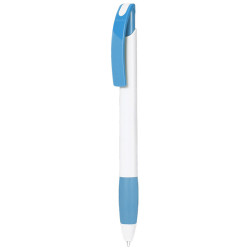 LECCE PEN NOVE WHITE plastic Ballpen with Your company's print