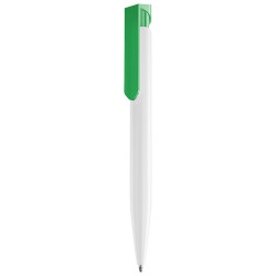 LECCE PEN TARGET WHITE ecological Ballpen R-PET with print