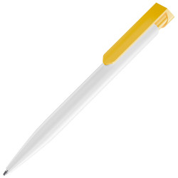 LECCE PEN TARGET WHITE ecological Ballpen R-PET with print
