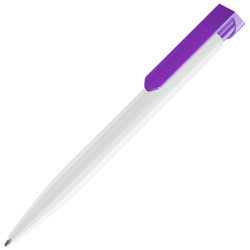 LECCE PEN TARGET WHITE ecological Ballpen R-PET with print