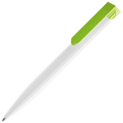 LECCE PEN TARGET WHITE ecological Ballpen R-PET with print