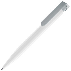 LECCE PEN TARGET WHITE ecological Ballpen R-PET with print