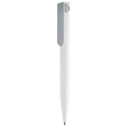LECCE PEN TARGET WHITE ecological Ballpen R-PET with print