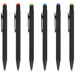 Metal B1 PRESS BI-COLOR Ballpen with touch tip, logo engraving