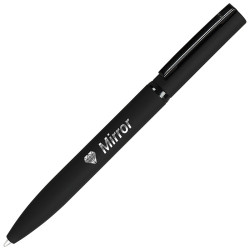 B1 MIRROR BLACK CLIP metal Ballpen with mirror engraving