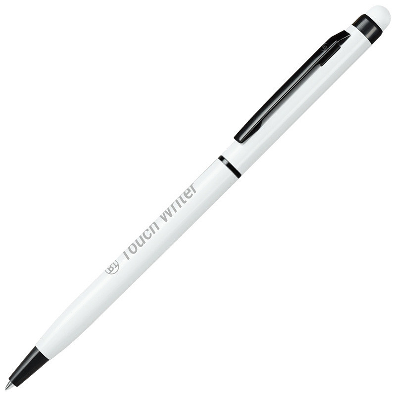 B1 TOUCHWRITER BLACK Ballpen metal touchscreen with logo engraving