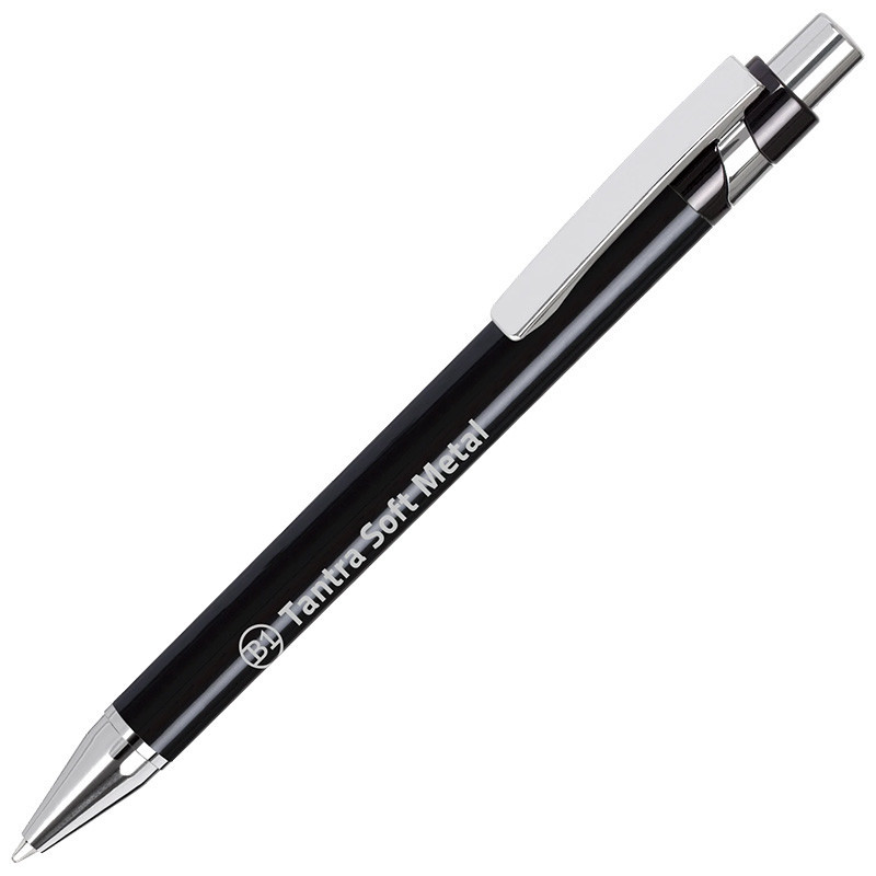 B1 TANTRA SOFT METAL Ballpen with Your company's advertising logo