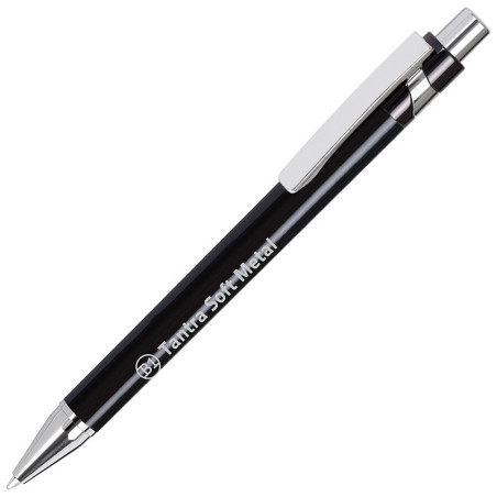 B1 TANTRA SOFT METAL Ballpen with Your company's advertising logo