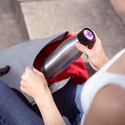 Butelka Termiczna TEFAL BLUSPIN 0.7L metalowa z nadrukiem logo