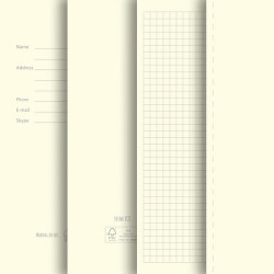 THINKME SILKY advertising Notebook 130x210mm squared pages